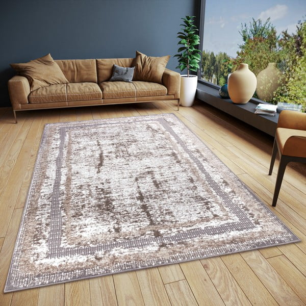 Kilimas smėlio spalvos/sidabrinės spalvos 67x120 cm Shine Classic – Hanse Home-image-1