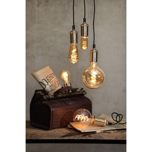 Su kaitinimo siūleliu lemputė šilta balta 3 W su pritemdymo funkcija E27, Spiral Filament – Star Trading-image-2