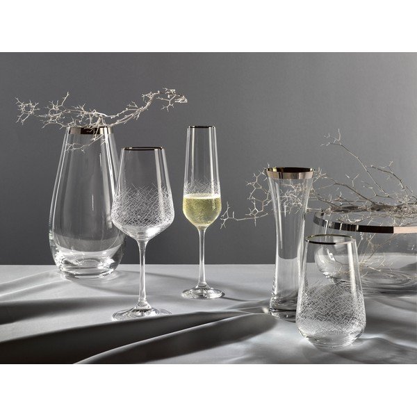 Stiklinė vaza Crystalex Frost, aukštis 13 cm-image-3