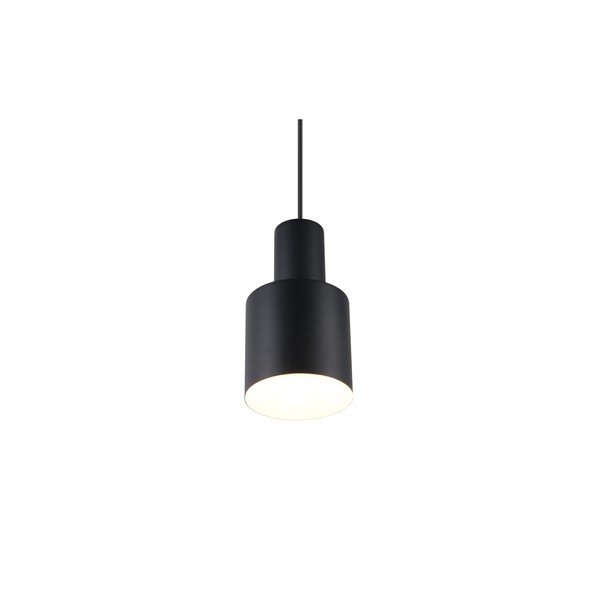 Kabantis šviestuvas juodos spalvos ø 12 cm su metaliniu gaubtu Agudo – Trio-image-4