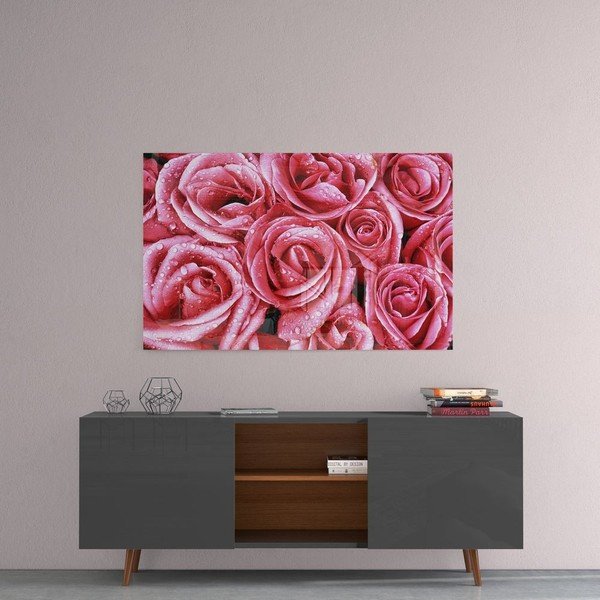 Paveikslas ant stiklo Insigne Pink Roses-image-1