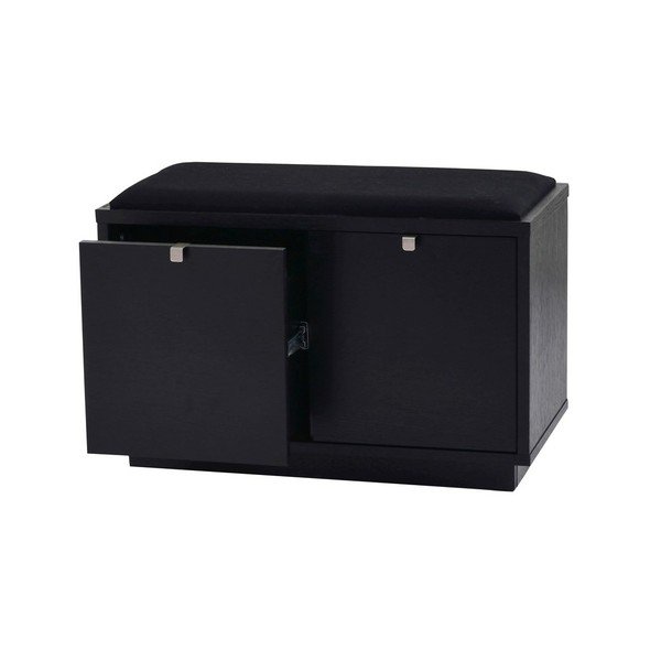 Spintelė batams juodos spalvos su suoliuku Confetti – Rowico-image-2