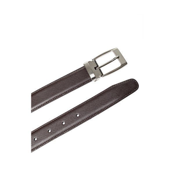 Tamsiai rudas odinis vyriškas diržas Ferruccio Laconi Arv, 95 cm ilgio-image-1