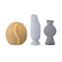 Iš akmens masės rankų darbo vazos 3 vnt. (aukštis 12,5 cm) Miacecilia – Bloomingville