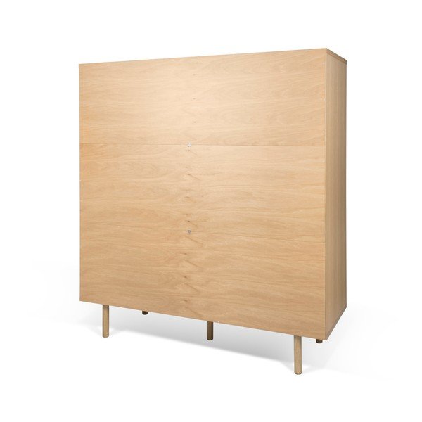 Baltos ir pilkos spalvos "TemaHome Dann" ąžuolinė spinta-image-3