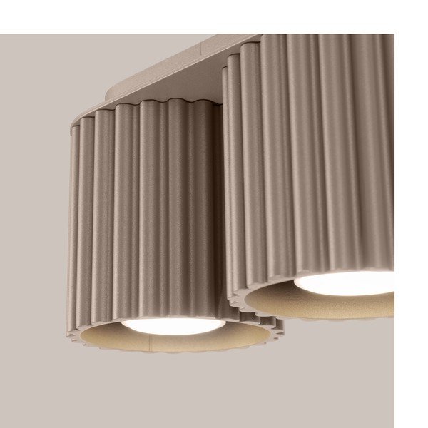 Taupe spalvos iš metalo taškinis šviestuvas 10x21 cm Zora – Sollux-image-1
