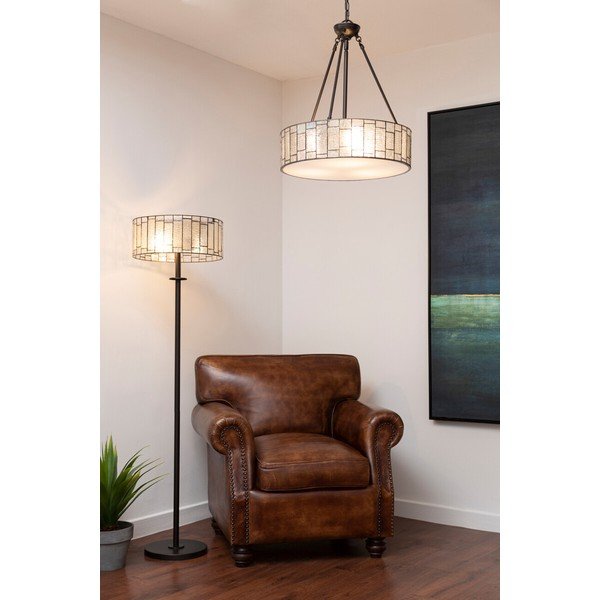 Iš metalo kabantis šviestuvas ø 46 cm su stiklo gaubtu Waldorf – Premier Housewares-image-1