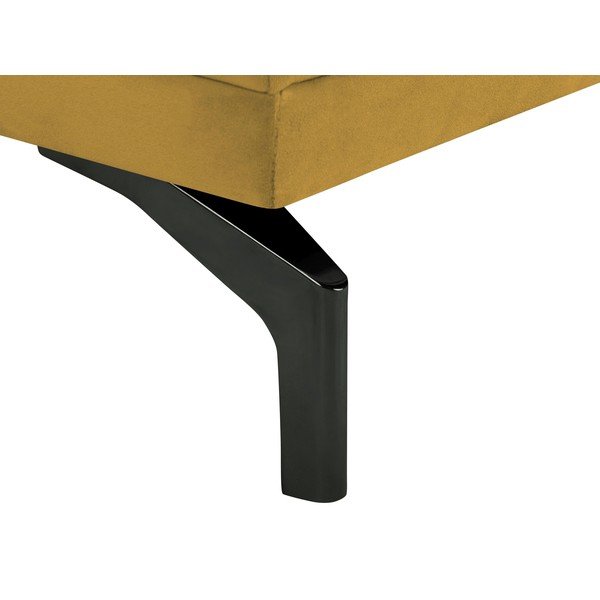 Geltonos spalvos sofa su juodos spalvos atramomis kojoms "Windsor & Co Sofos Jupiter-image-4