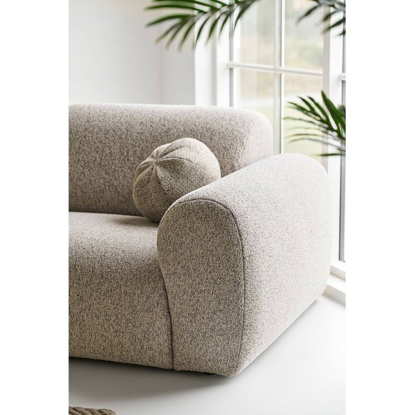 Pilkai smėlinės spalvos kampinė sofa (su kairiuoju kampu/su gultu) Clyde – House Nordic-image-4