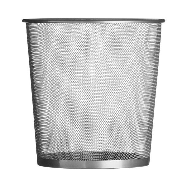 Matinės sidabrinės spalvos iš metalo šiukšliadėžė biurui 12 l Den – Premier Housewares