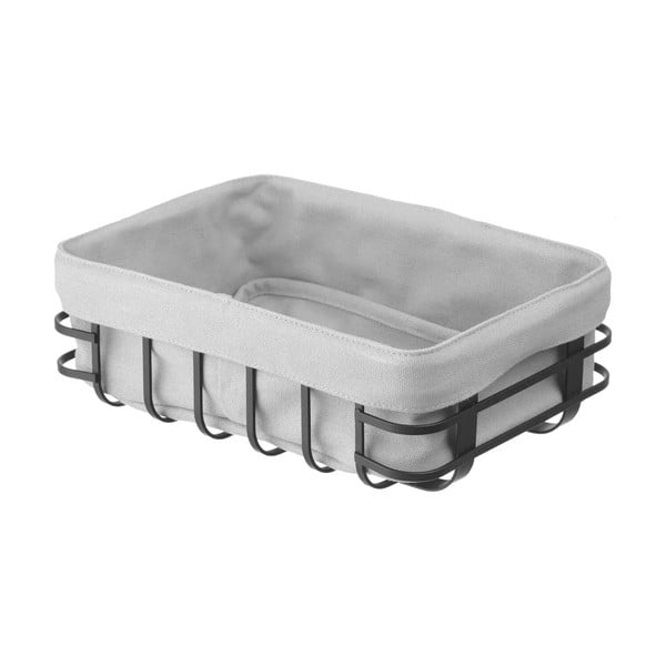 Juodai pilkas konditerijos krepšelis su tekstiliniu pamušalu Hendi, 18 x 25 cm-image-2