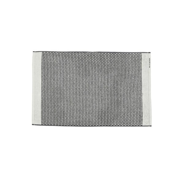 Vonios kilimėlis iš tekstilės juodos ir baltos spalvos 50x80 cm Grid – Mette Ditmer Denmark