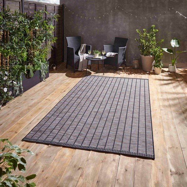 Lauko kilimas tamsiai pilkos spalvos 120x170 cm Santa Monica – Think Rugs-image-1
