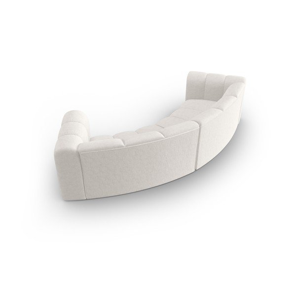 Sofa baltos spalvos 322 cm Lupine – Micadoni Home-image-3