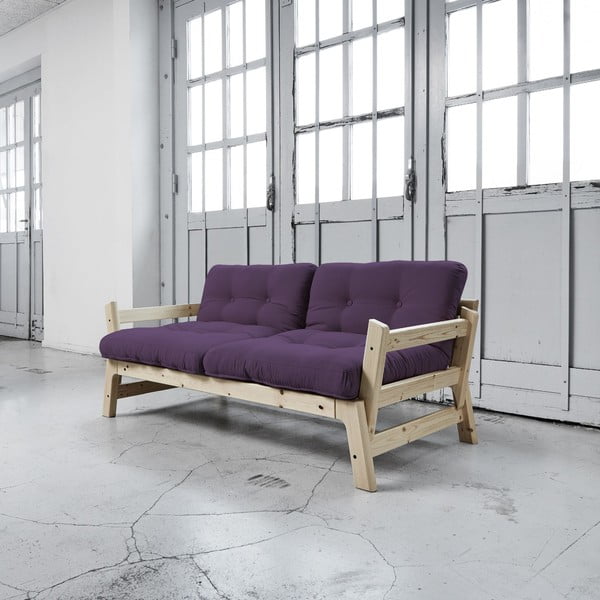 Sofa lova "Karup Step" natūrali/ violetinė