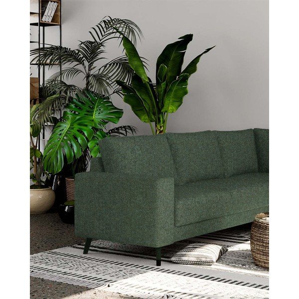Tamsiai žalios spalvos kampinė sofa Fynn – Ghado-image-3
