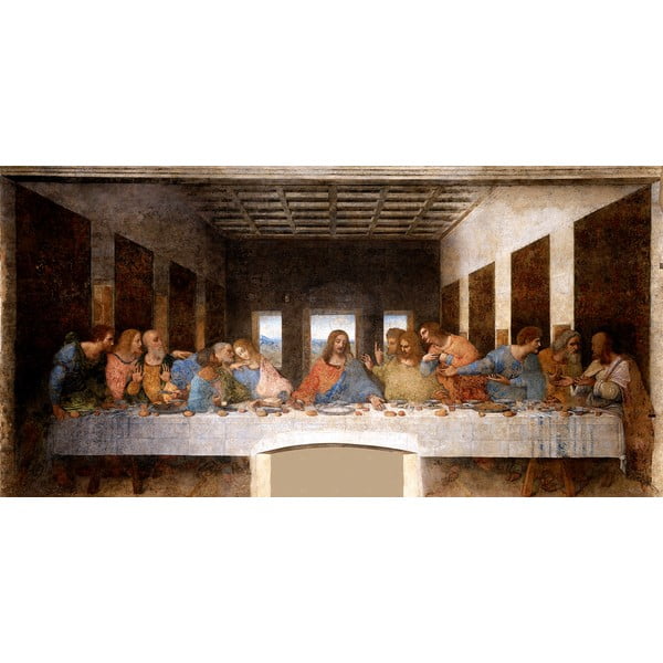 Leonardo da Vinci reprodukcija The Last Supper, 80 x 40 cm