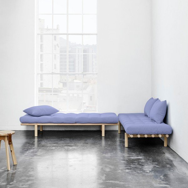 Sofa "Karup Pace Natural/Blue Breeze-image-1
