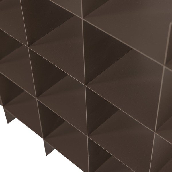 Rudos spalvos iš metalo kelių aukštų sieninė lentyna 60 cm Brik – WOOOD-image-3