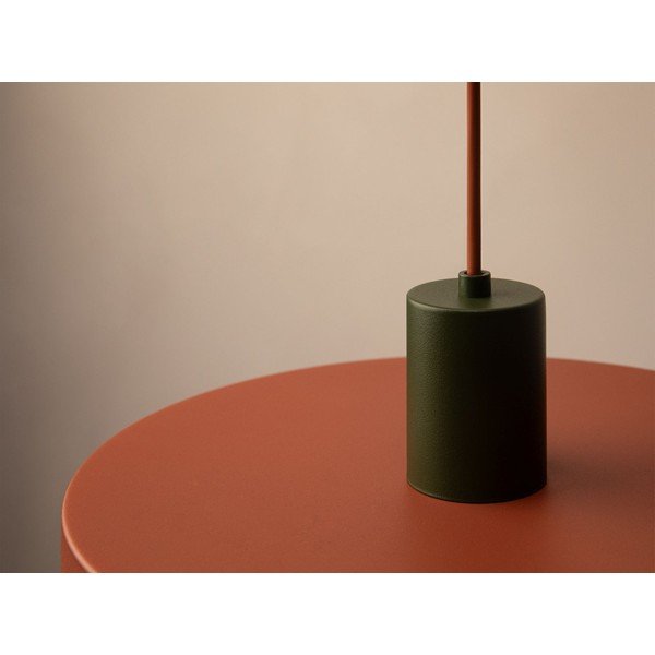 Raudonos plytų spalvos iš metalo kabantis šviestuvas ø 30 cm Ori – Micadoni -image-4