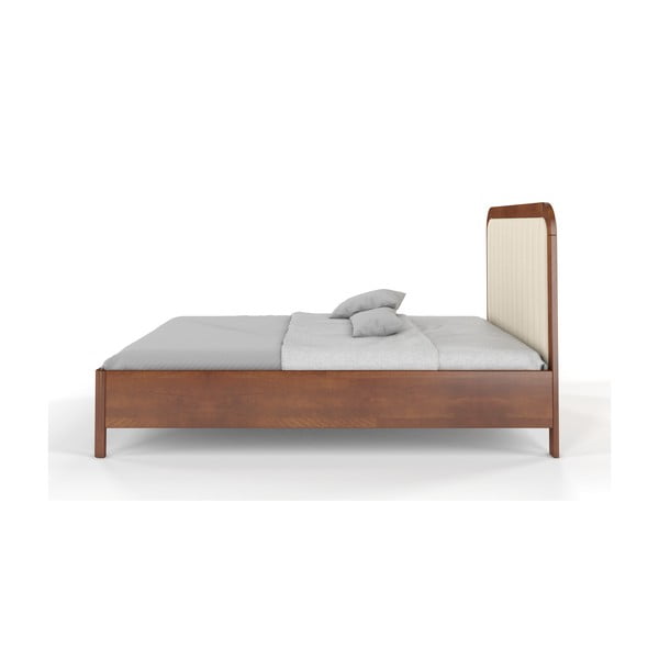 Šviesiai ruda bukmedžio medienos dvigulė lova Skandica Visby Modena, 180 x 200 cm-image-3