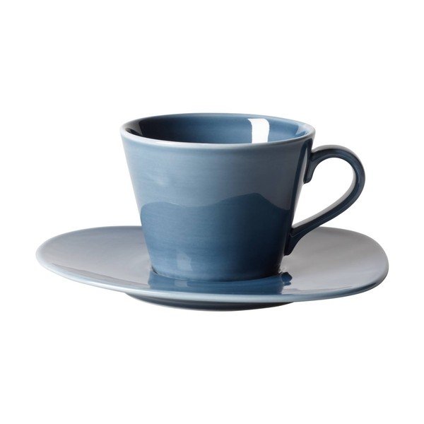 Šviesiai mėlynos spalvos porcelianinis kavos puodelis Villeroy & Boch Like Organic, 270 ml-image-1