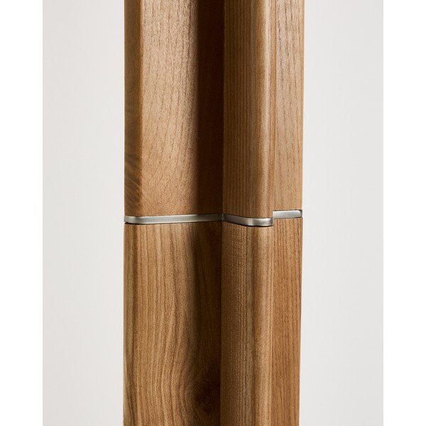 Baltos spalvos/rudos spalvos pastatomas šviestuvas (aukštis 150,5 cm) su tekstiliniu gaubtu Niani – Kave Home-image-3