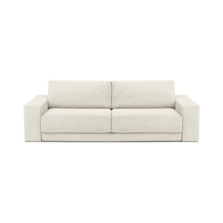 Smėlio spalvos aksominė sofa-lova Milo Casa Donatella