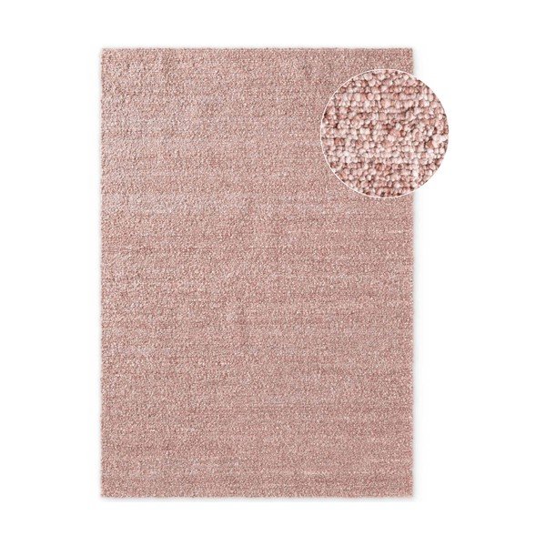 Rankų darbo pilkai rožinės spalvos iš boucle kilimas 120x170 cm Notting Hill Portobello – Ted Baker