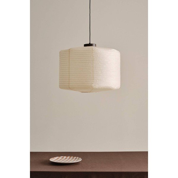 Smėlio spalvos iš popieriaus kabantis šviestuvas ø 60 cm Siv – Jotex-image-2