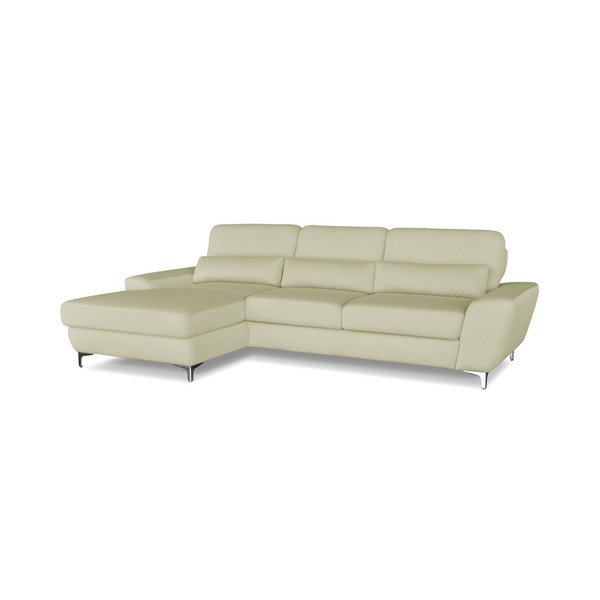 Kreminė kampinė sofa-lova "Windsor & Co. Sofos "Omega", kairysis kampas-image-1