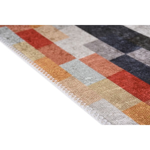 Skalbiamas oranžinės spalvos/pilkos spalvos kilimas 160x230 cm Blocks of Fun – Vitaus-image-2