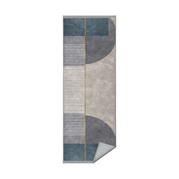 Mėlynai pilkas kiliminis takelis 80x200 cm - Mila Home