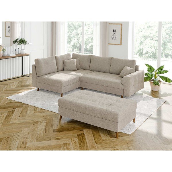 Smėlio spalvos iš boucle taburetė Ariella – Ropez-image-3