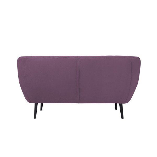 Violetinės spalvos sofa dviems Mazzini Sofas Toscane, juodos kojos-image-3
