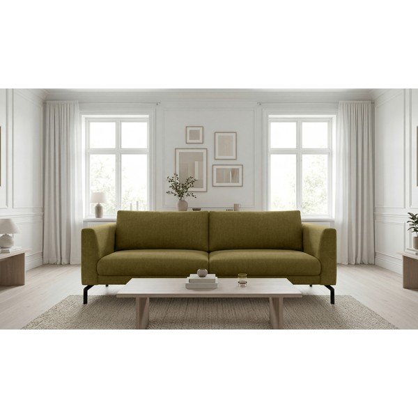 Sofa garstyčių spalvos 216 cm Gomero – Scandic-image-1