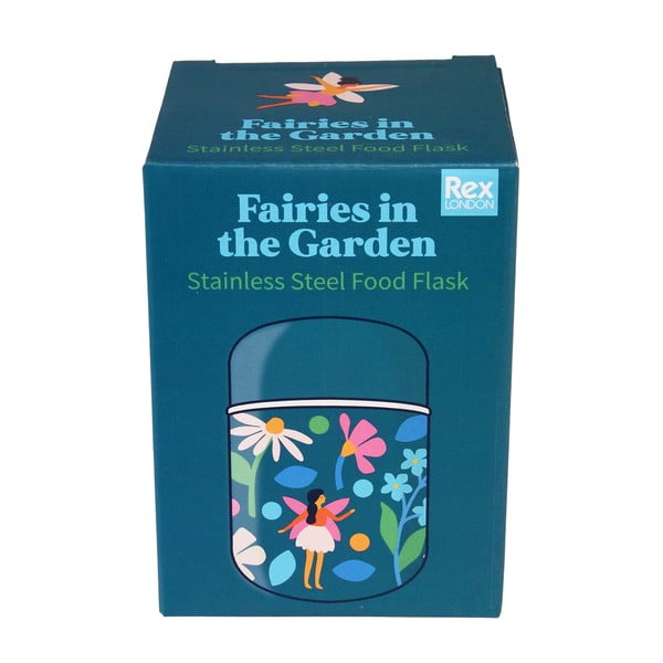 Mėlynos spalvos maistui/vaikams termosas 280 ml Fairies in the Garden – Rex London-image-4