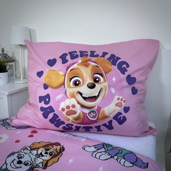 Viengulė vaikiška patalynė iš mikropluošto 140x200 cm Paw Patrol – Jerry Fabrics-image-3
