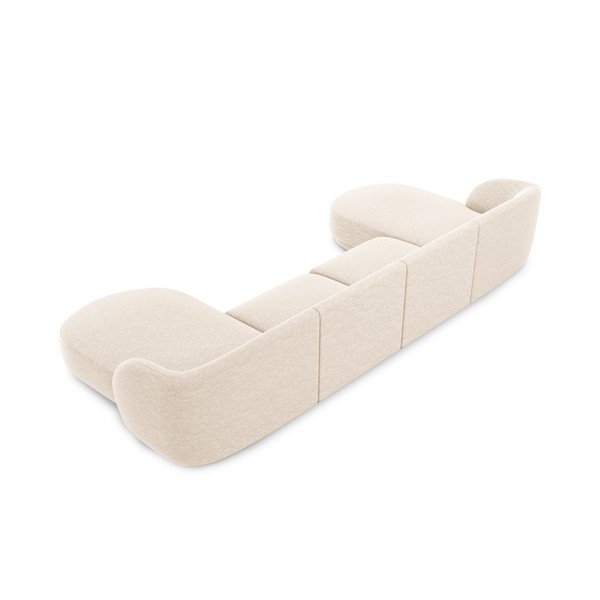 Kreminė kampinė sofa Miley - Micadoni Home-image-4