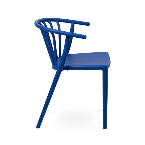 Mėlynos spalvos plastikinė sodo kėdė Capri – Bonami Essentials-image-2