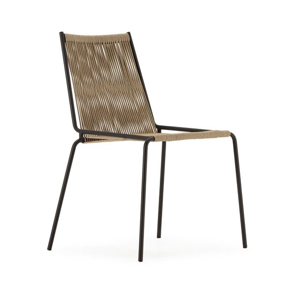 Smėlio spalvos iš metalo galima dėti viena ant kitos valgomojo kėdės 2 vnt. Emily – Marckeric