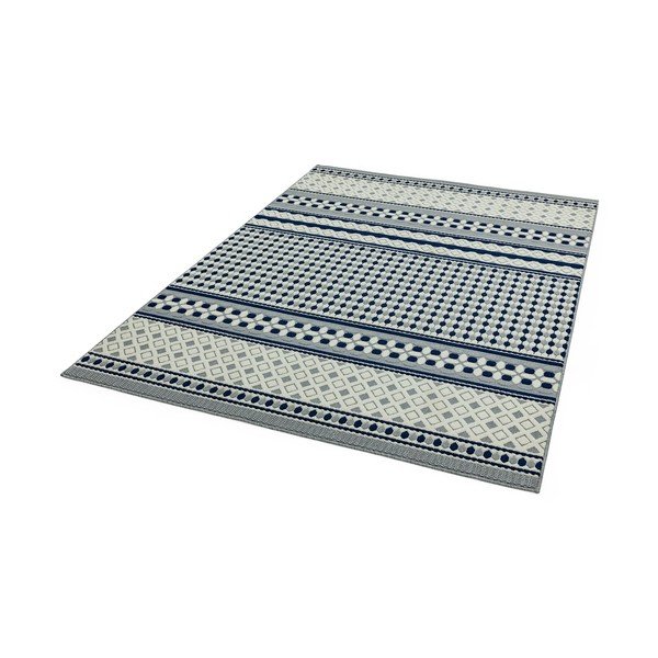 Mėlynos ir baltos spalvos kilimas Asiatic Carpets Geometric, 160 x 230 cm-image-2