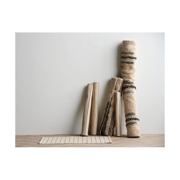 Iš medvilnės mišinio kilimas smėlio spalvos 75x150 cm Line – Södahl-image-1