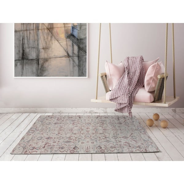 Raudonos ir kreminės spalvos kilimas 120x170 cm Mandala - Universal-image-1