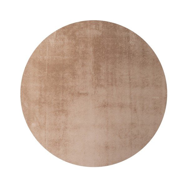 Skalbiamas smėlio spalvos apvalios formos kilimas ø 80 cm Joy – Ayyildiz Carpets