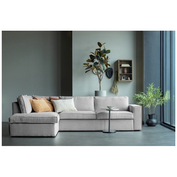 Kampinė sofa smėlio spalvos (su kairiuoju kampu) Freddie – WOOOD-image-4