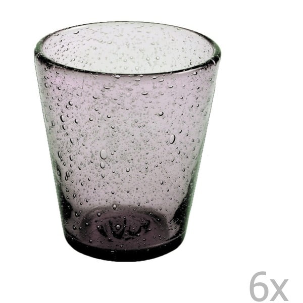 6 violetinių stiklinių rinkinys "VDE Tivoli 1996 Aqua", 330 ml