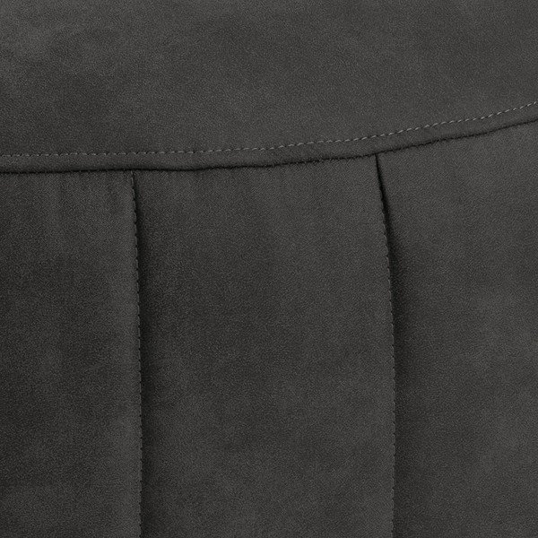 Antracito pilkos spalvos dirbtinės odos pufas Actona Doria, ⌀ 60 cm-image-3