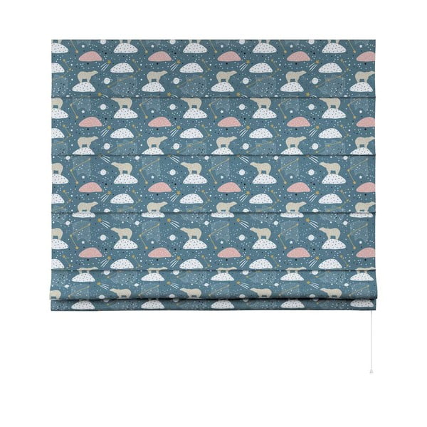 Mėlyni vaikiški roletai 170x160 cm Magic - Yellow Tipi-image-3