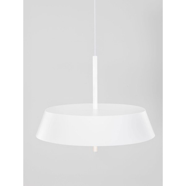 Baltos spalvos iš aliuminio kabantis šviestuvas LED su pritemdymo funkcija ø 45 cm Velio – Nova Luce-image-4